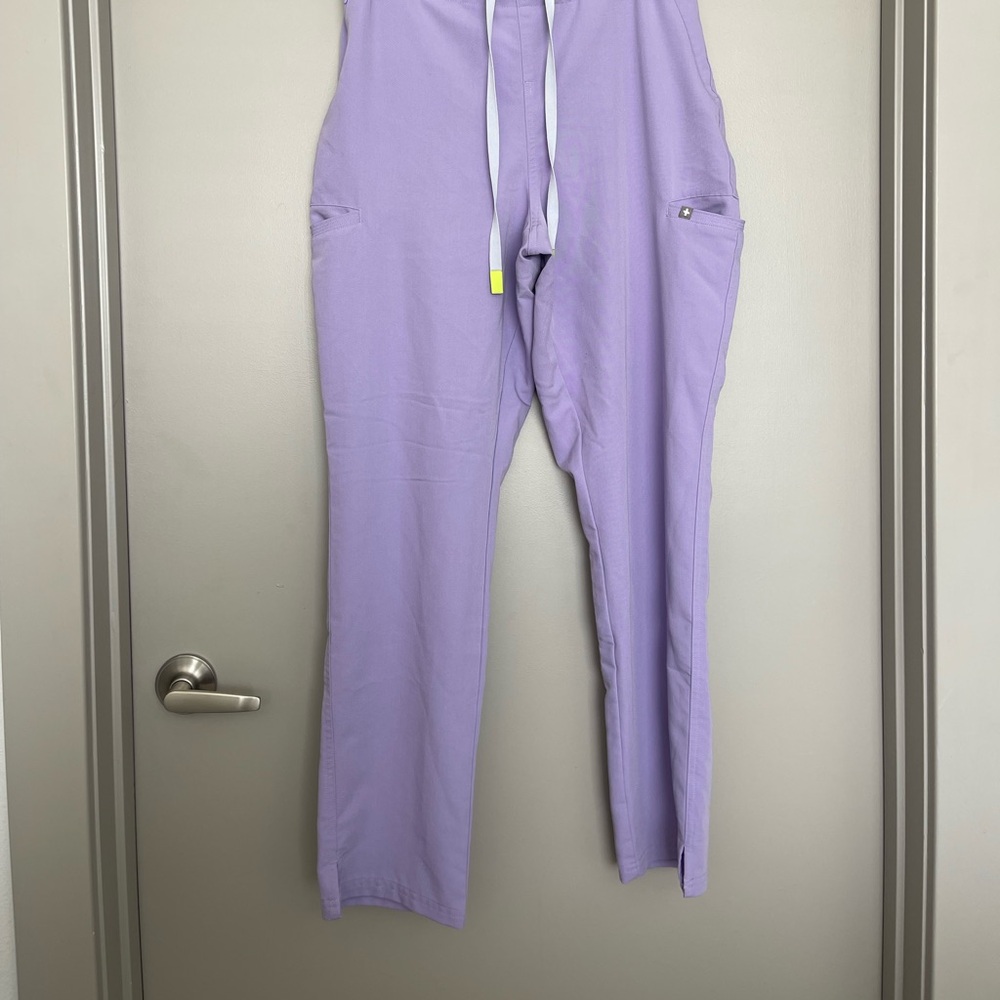 Figs Lavender Drawstring Scrub Pants - image 2